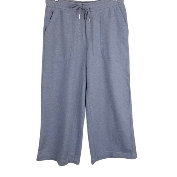 Athleta Farallon Heathered Wide Crop Pants Size 6 Womens Comfortable Casual Wear - Picture 3 of 7